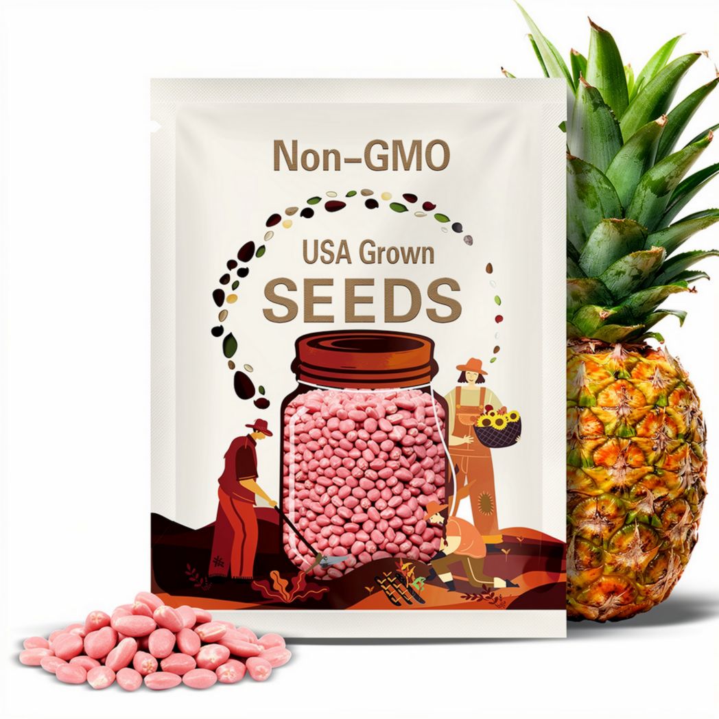 Pinkglow Pineapple Seeds: Rare Pink Tropical Fruit, Exotic Garden Plant