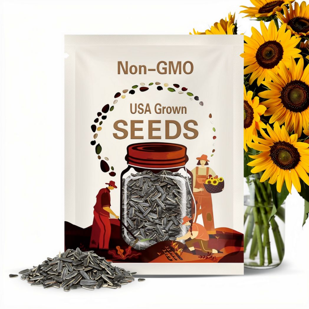 Sunflower Seeds Dwarf Teddy Bear Heirloom Non-GMO Free Shipping