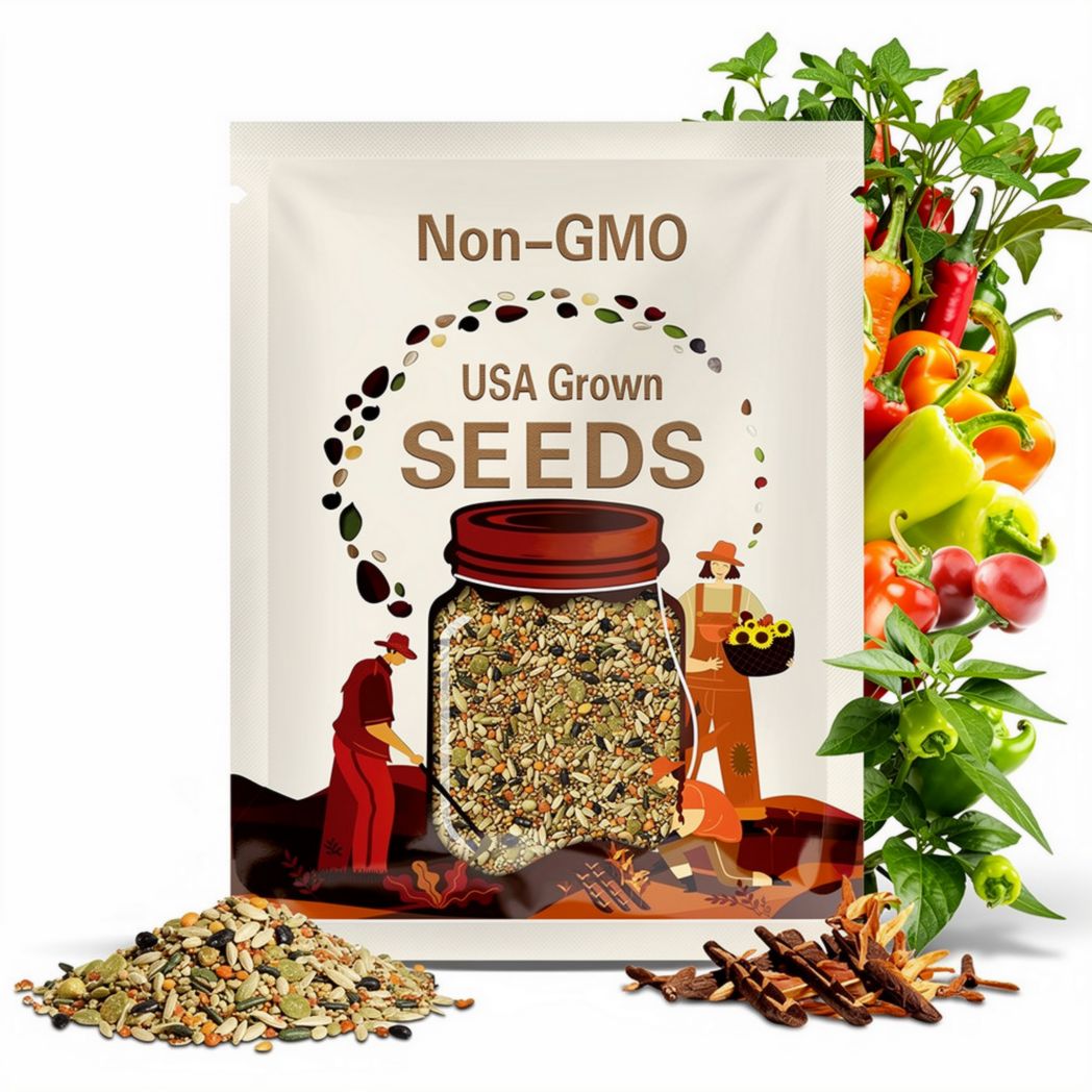 14 Sweet & Hot Pepper Seeds Variety Pack: Non GMO Heirloom