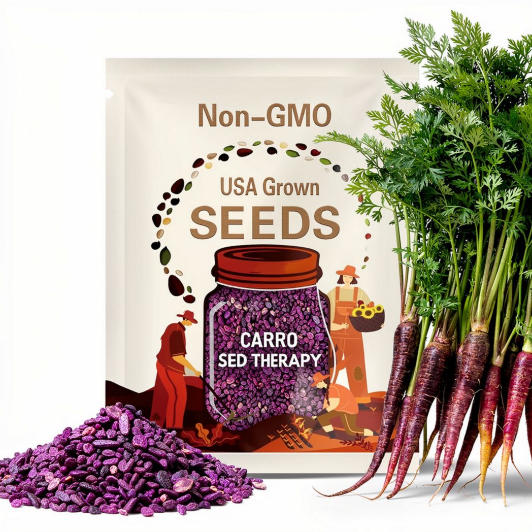 Cosmic Purple Carrot Seeds – Heirloom, Deep Purple Carrot, Open Pollinated & Non-GMO, Rare Garden Vegetable | 250 Seeds