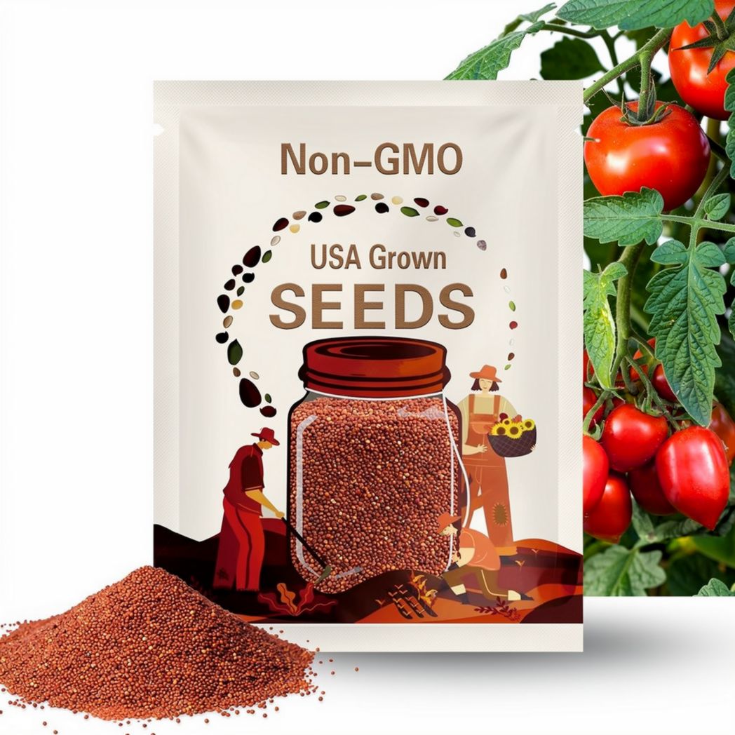 Amish Paste Tomato Seeds – Heirloom Vegetable, Indeterminate Roma Tomato, Meaty Tomato, Non-GMO, Great for Canning & Paste | 30 Seeds