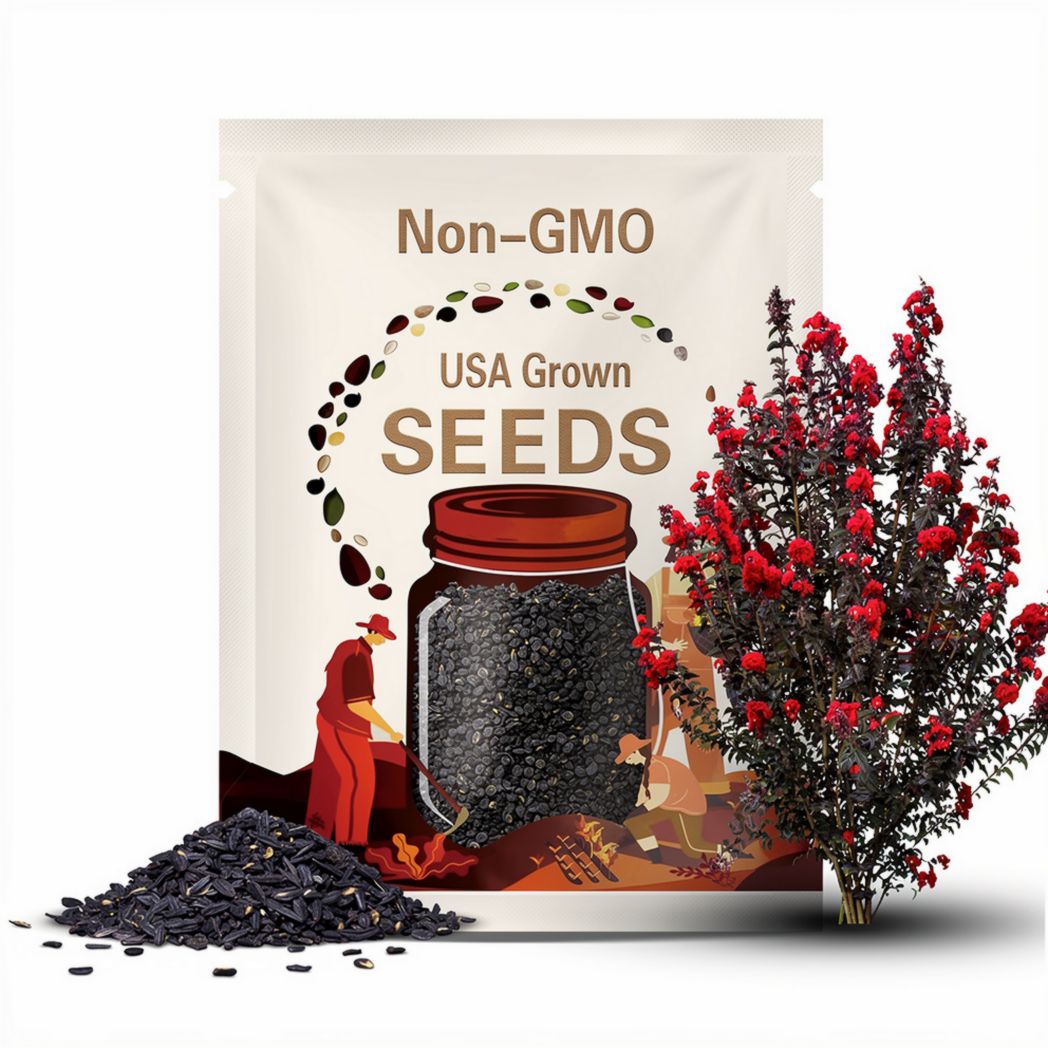Black Diamond 'Best Red' Crepe Myrtle Tree (Lagerstroemia Indica 'Best Red') Seeds