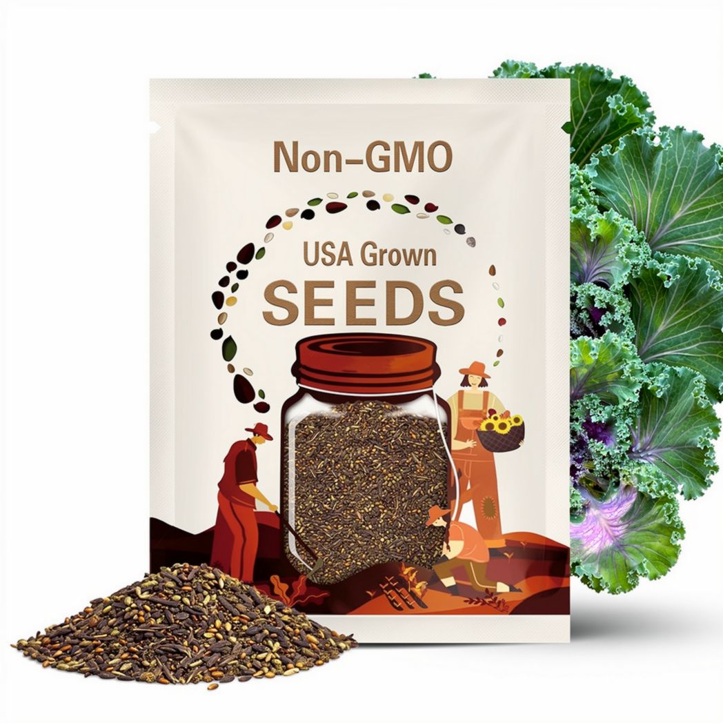 Kale Japanese flowering heirloom seed 25