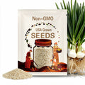 White Onion Seeds - Organic, Heirloom, Open Pollinated, Non GMO - Grow Indoors, Outdoors, In Pots, Grow Beds, Soil, Hydroponics & Aquaponics