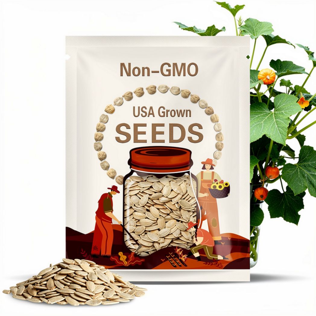 Sugar Pumpkin Seeds - Organic, Heirloom, Open Pollinated, Non GMO - Grow Indoors, Outdoors, Pots, Grow Beds, Soil, Hydroponics & Aquaponics