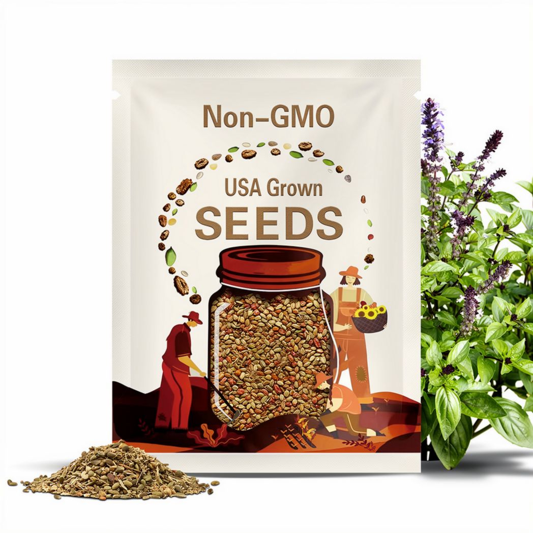 Basil, Cinnamon (Ocimum basilicum 'Cinnamon') Organic Seeds