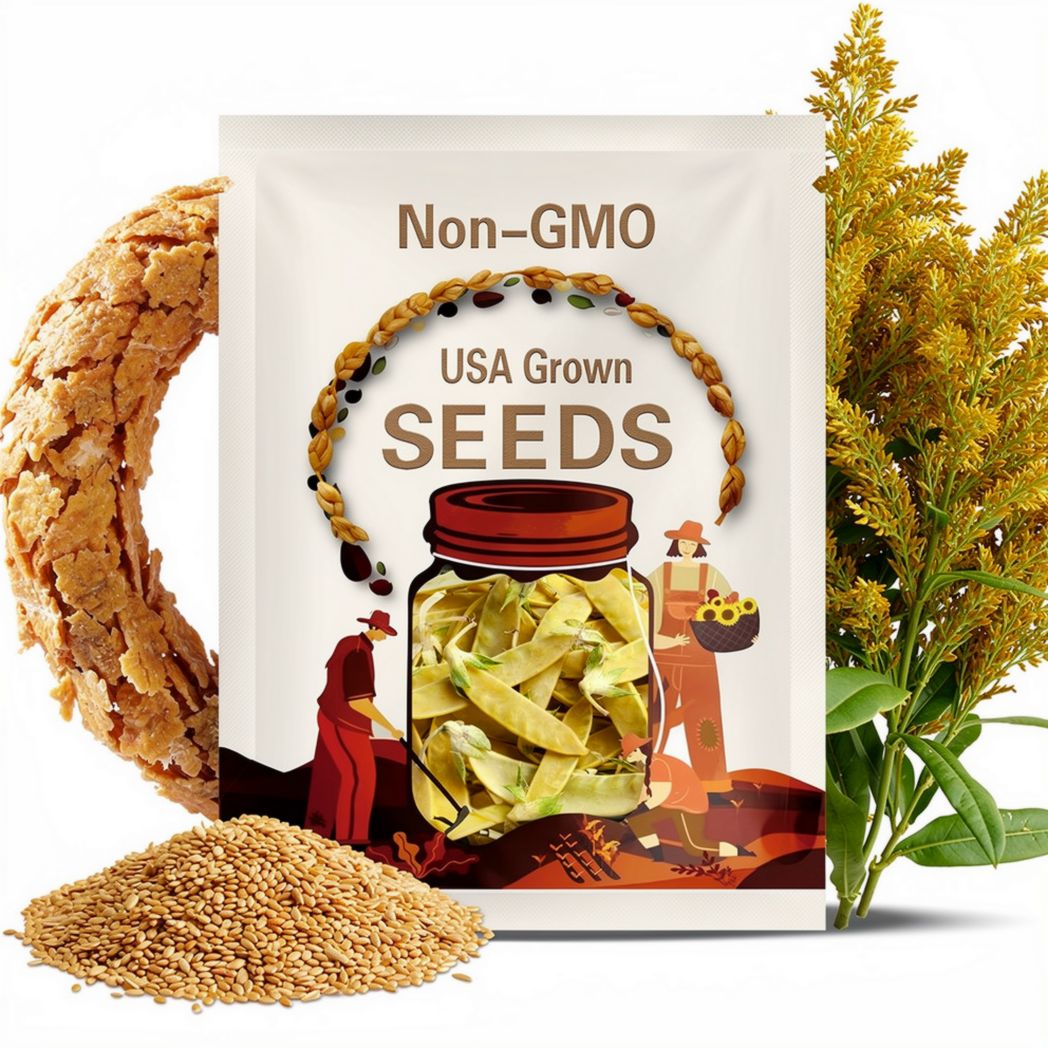 Golden Sweet Snow Pea Seeds: Heirloom Vegetable, Open Pollinated