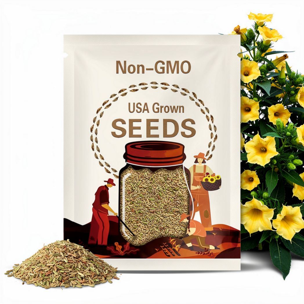 25s|Yellow Doulble Trumpet Seeds-Perennial -Authentic Seeds-Self-Pollinating-Drought Resistant-Plant in 4 season-Herb Seeds-. #G001